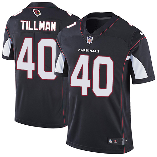 Nike Cardinals #40 Pat Tillman Black Alternate Men's Stitched NFL Vapor Untouchable Limited Jersey - Click Image to Close